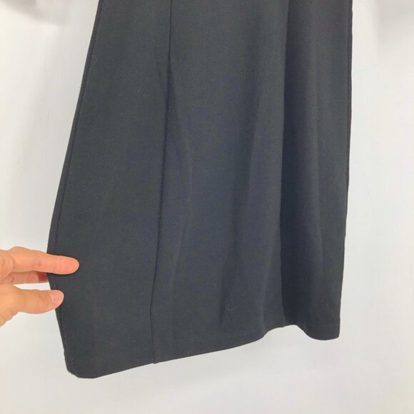 Guess Black Lace Trim 1/2 Sleeve Fitted High Neck Mini Dress size XS - Picture 12 of 15